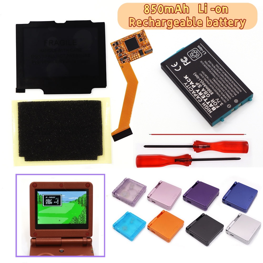 Lcd Screen Arcade - GBA SP 3.7V Pil Paketi V2