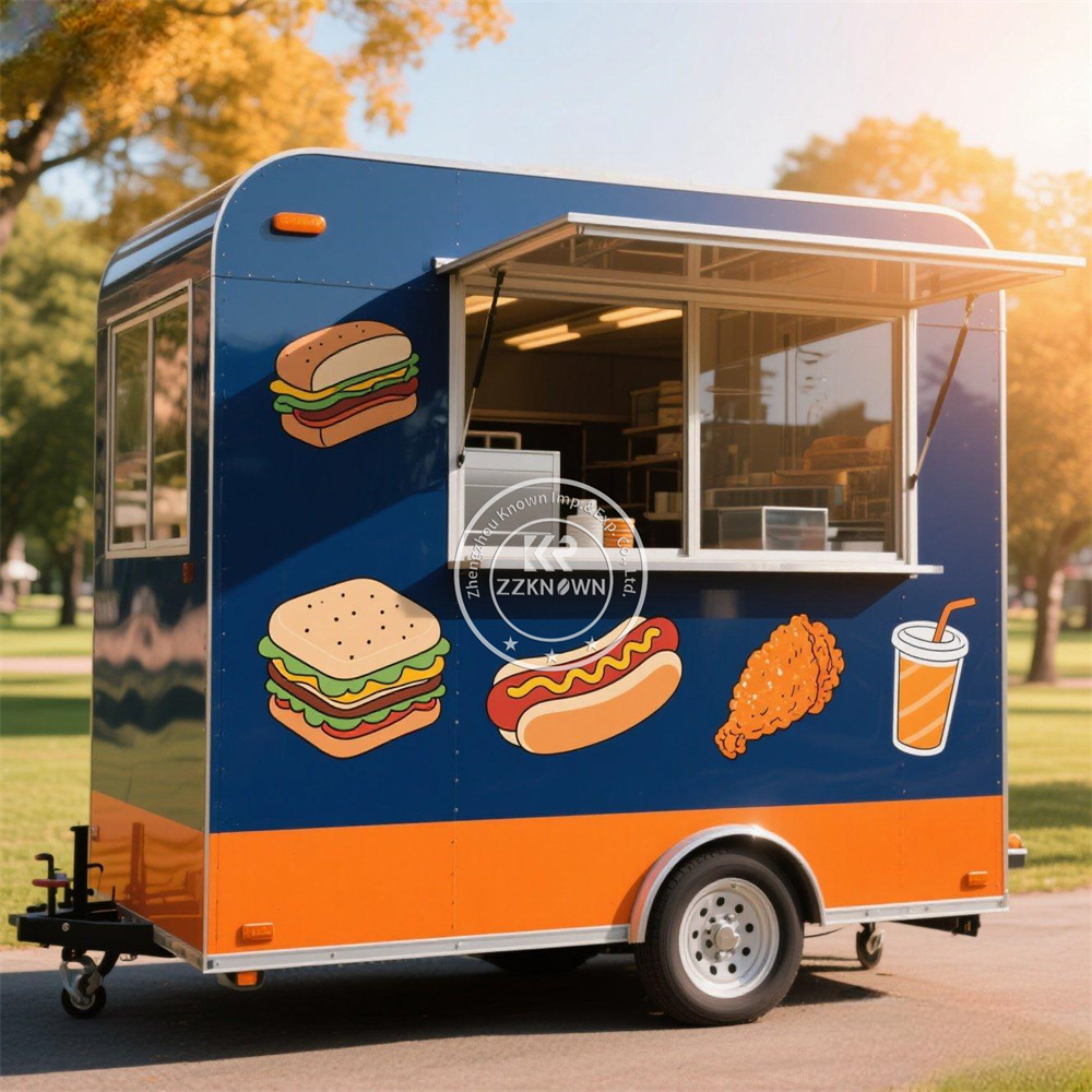 Hot Dog Vending Cart - ABD Standart Fast Food Kamyon Pizza