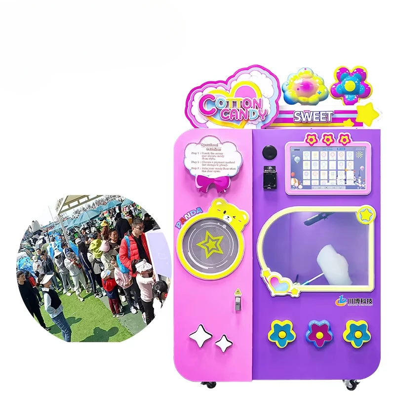 Commercial Vending Machine - Özelleştirilmiş Pamuk Şeker Otomatı Son Model