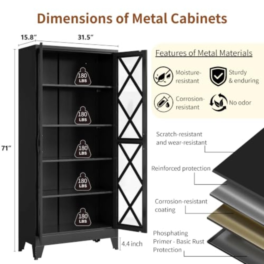 71 H Camlı Vitrin, çiftlik evi - Glass Cabinet Display incelemesi ve fiyatı