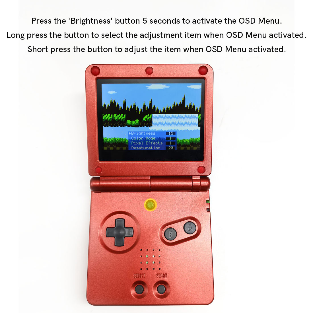 HISPEEDIDO 720x480 GBA SP IPS  - Lcd Screen Arcade incelemesi ve fiyatı