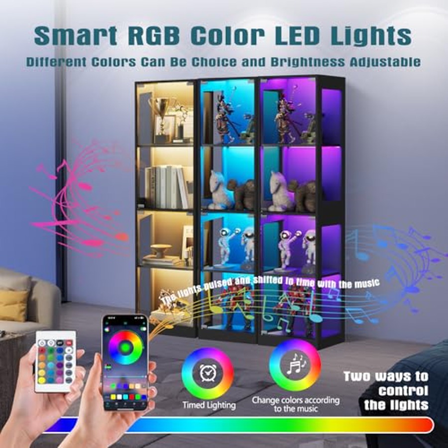 Oturma odası ve oyun odası içi - Glass Cabinet Display incelemesi ve fiyatı
